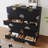 Black Combination Wood Single Cabinet with Drawer