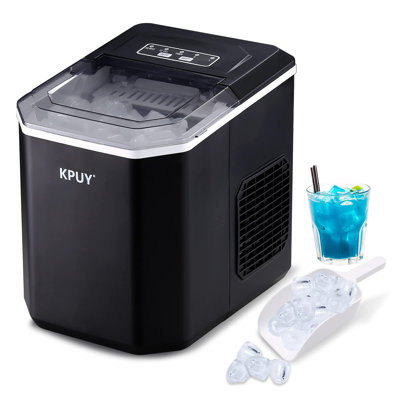 KPUY 26.45 Lb. Daily Production Bullet Clear Ice Portable Ice Maker