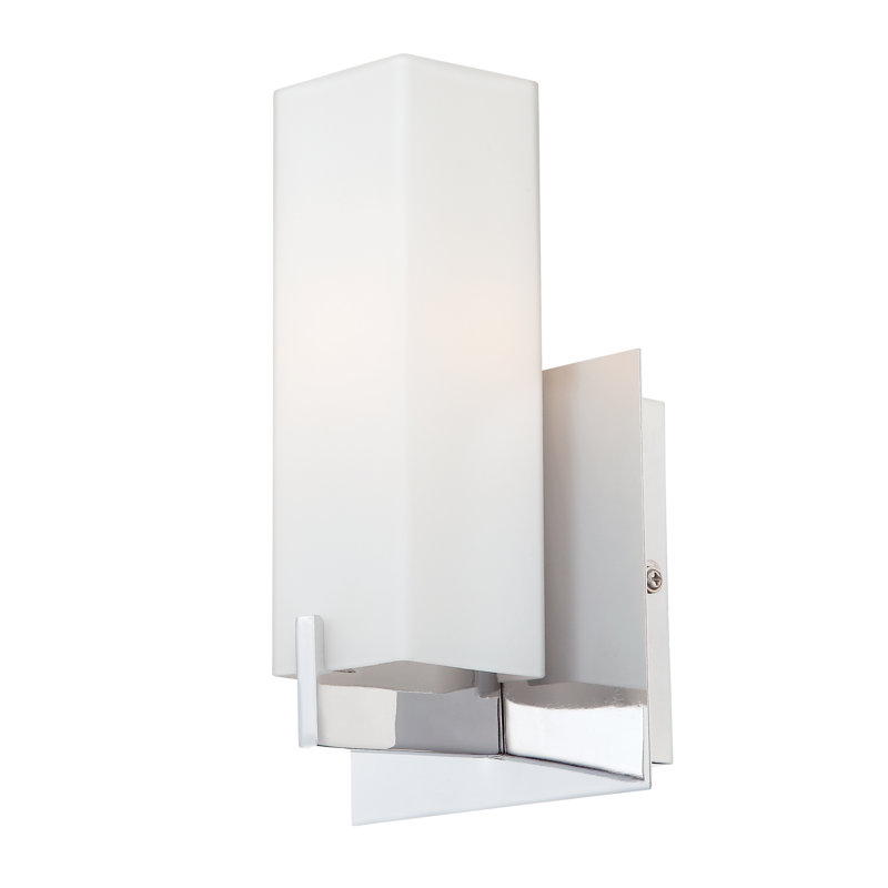 Moderno 8.3'' High 1-Light Sconce - Chrome, Chrome