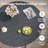 Round Patio Dining Set With 360° Swivel PVC-coated polyester Chairs-972509878