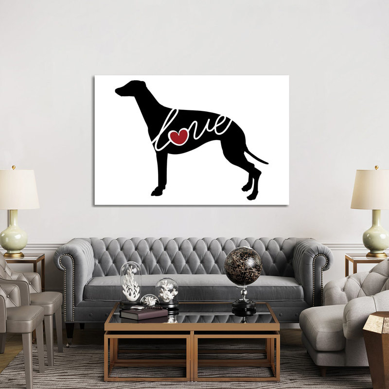 Greyhound by Traci Anderson - Wrapped Canvas Gallery-Wrapped Canvas Giclée, 152.5 cm H x 101.5 cm W