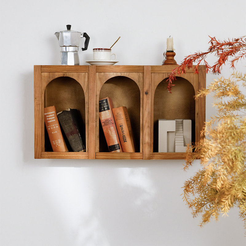 Étagère murale en bois composite, étagère décorative moderne pour chambre, salle de bain, cuisine, salon