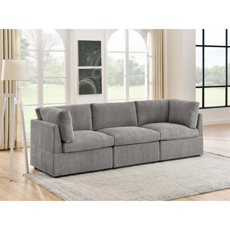 Freywall Sofa, Light Gray