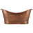 Paige 72" Copper Soaking Double Slipper Freestanding Tub with Rolled Rim-102795369-102795370