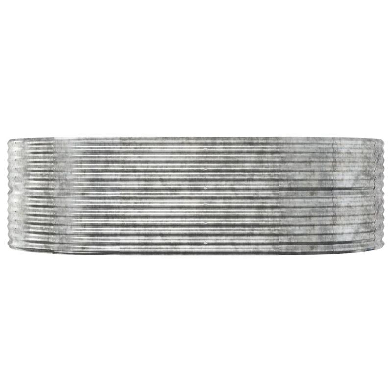 Garden Raised Bed Powder-coated Steel, 68 cm x 260 cm x 40cm, Silver