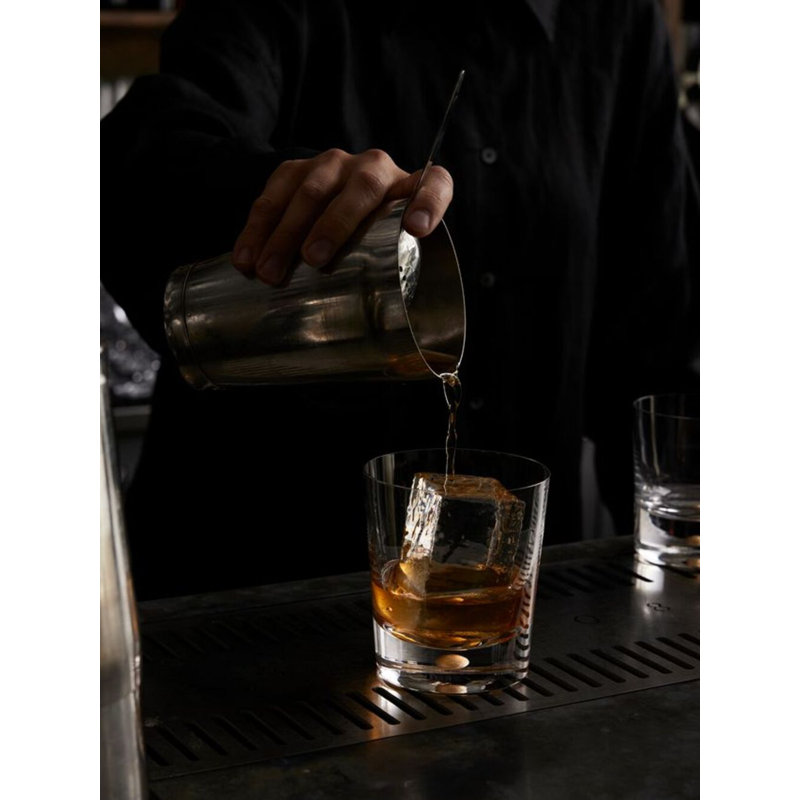 Intermezzo 8 oz. Whiskey Glass, Gold/Clear, 13.5 oz.