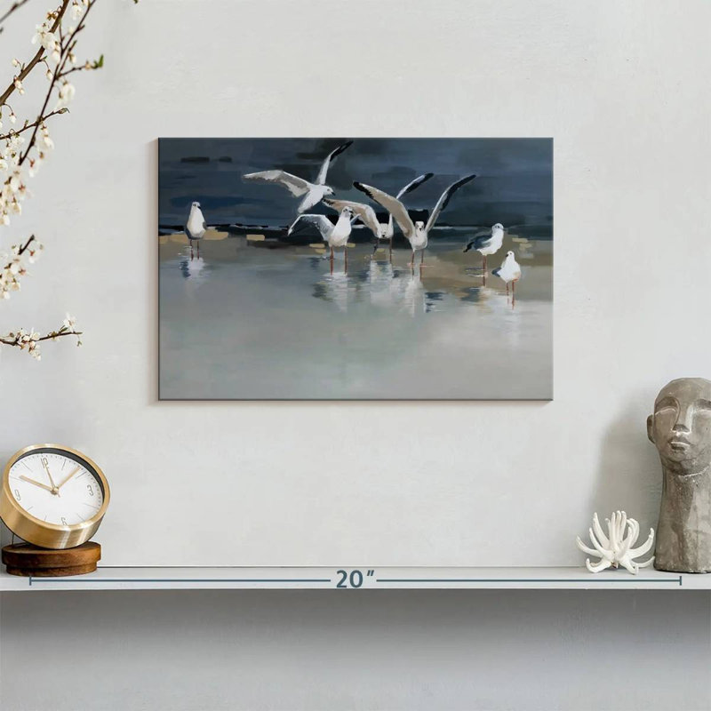 Seagulls Serenity, 8" H x 12" W