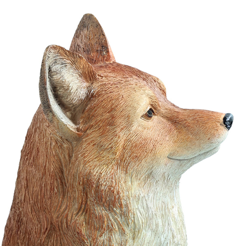 Seated Fox Sculpture