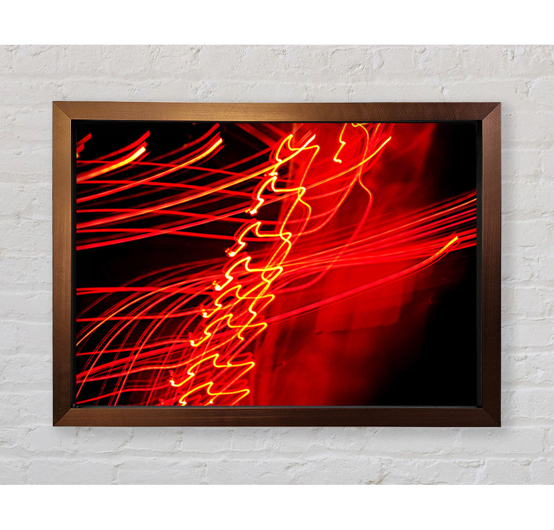 Gerahmtes Wandbild Red Distraction