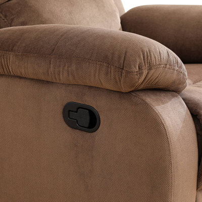 69" Manual Recliner Loveseat With Cup Holders &  Storage