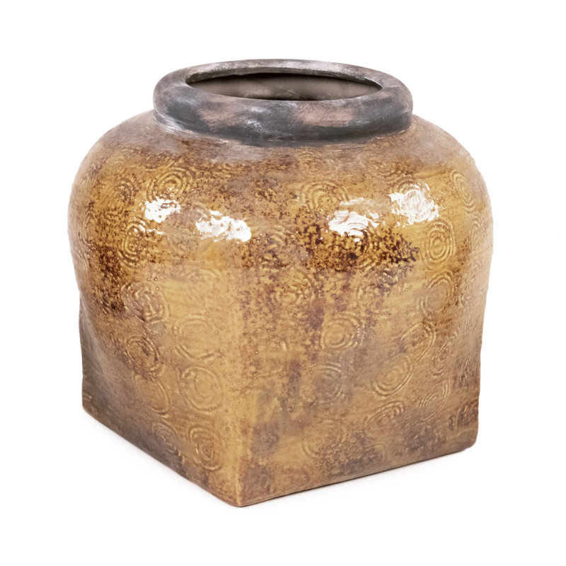 Vase de table en céramique Korilyn, H 12 po x l 13,5 po x P 13,5 po