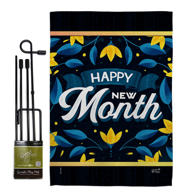Double Sided 18.5'' H x 13'' W Polyester Flag Set
