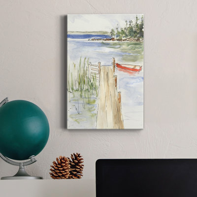 «Sketchy Pier» - peinture sur toile tendue