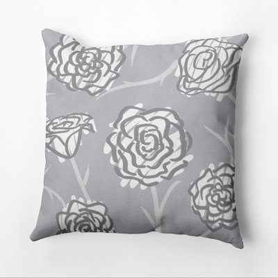 Botanical Blooms Floral Reversible Throw Pillow
