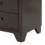 Table de chevet 2 tiroirs Wahida