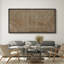«Mid Century Shape Abstract Dot Matrix», reproduction d'art encadrée sur toile dans des tons de terre-111664882-96074454