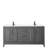 Daria 72'' Double Bathroom Vanity with Carrara Marble Top-61132182-61132188-61132183
