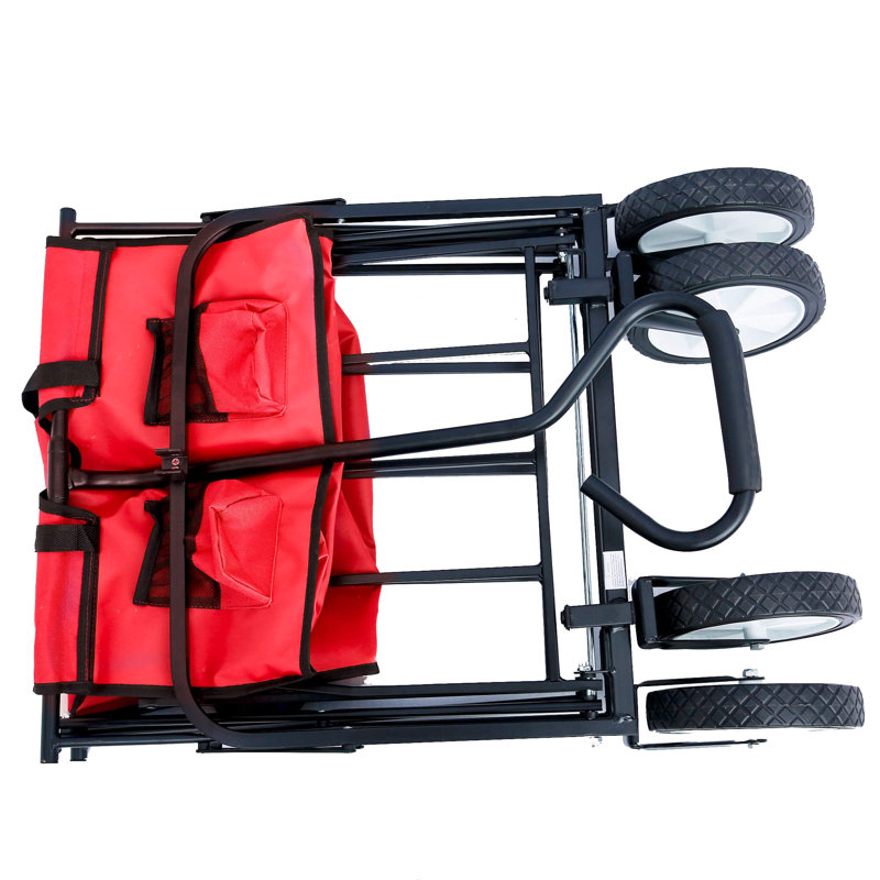 46'' H x 41'' W Utility Cart with Wheels, Red