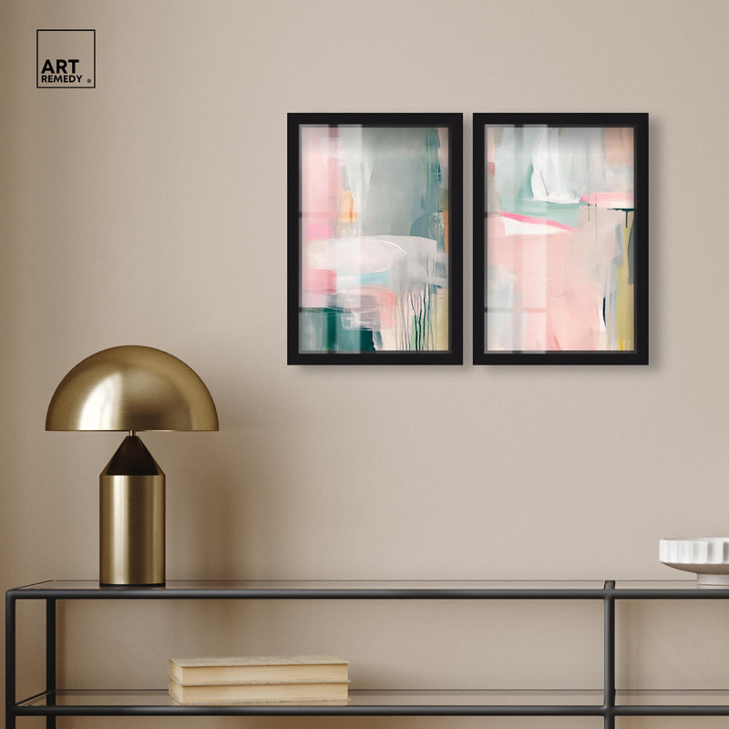Art mural bleu pastel Boho, Noir, H 16 po x l 11 po