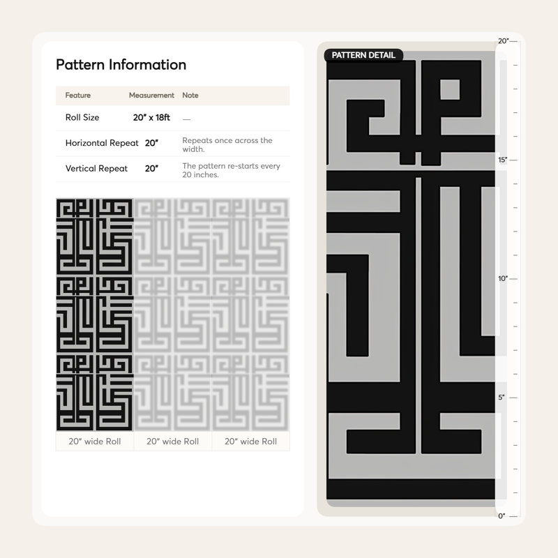 Papier peint moderne à motif de labyrinthe géométrique Bryelle