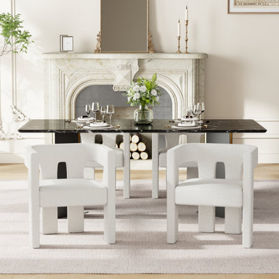 70" Modern Rectangular Dining Table Set