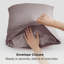 Ensemble de 2 taies d'oreiller en satin, 300 fils, sable gris, GentleSoft ™-359644267-359644241