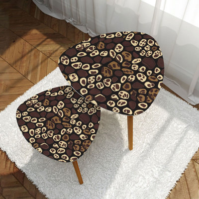 Ensemble de 2 tables basses gigognes Triangle