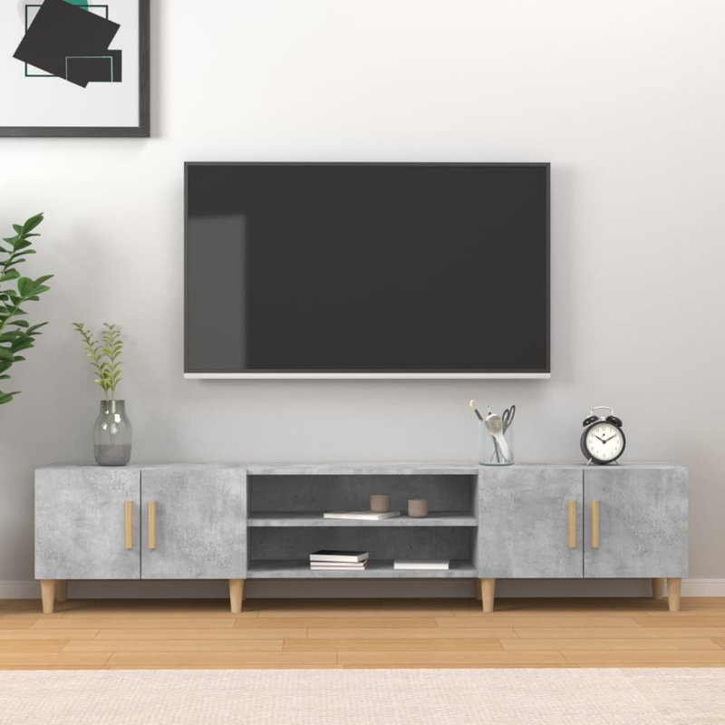 Kyeisha TV Cabinet 180x31.5x40 cm Engineered Wood, Concrete Grey