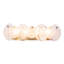 Meuble-lavabo Lily - finition laiton brossé - abat-jour en verre de style Murano blanc vaporeux-1833635386-1833635385