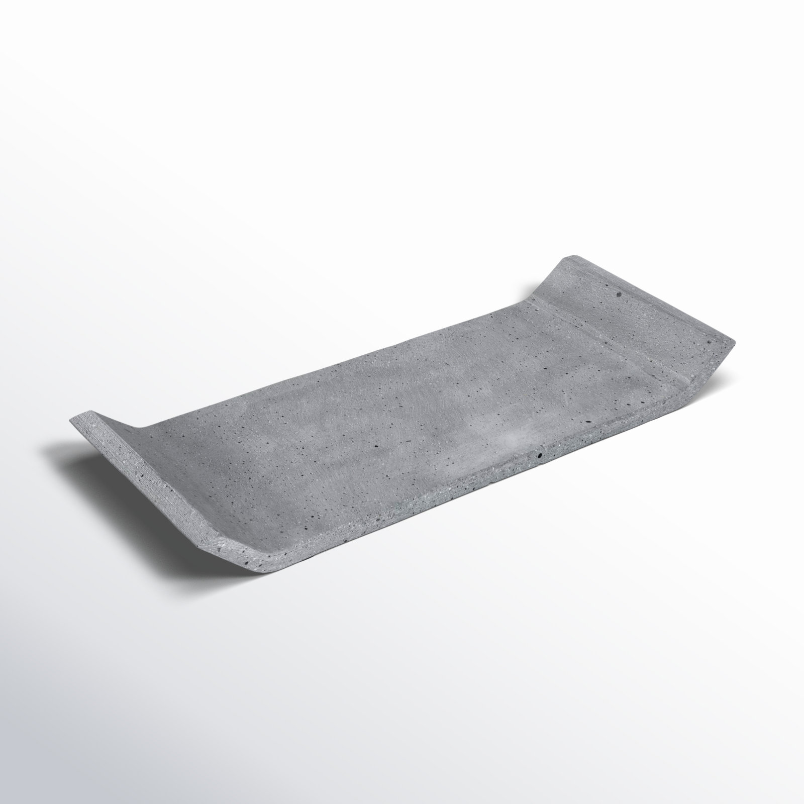 Decorative Tray, Dark Gray, 0.98" H x 11.81" W x 4.72" D