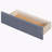 L-Shaped Upholstered Platform Bed With Trundle And Two Drawers Linked With Built-In Desk