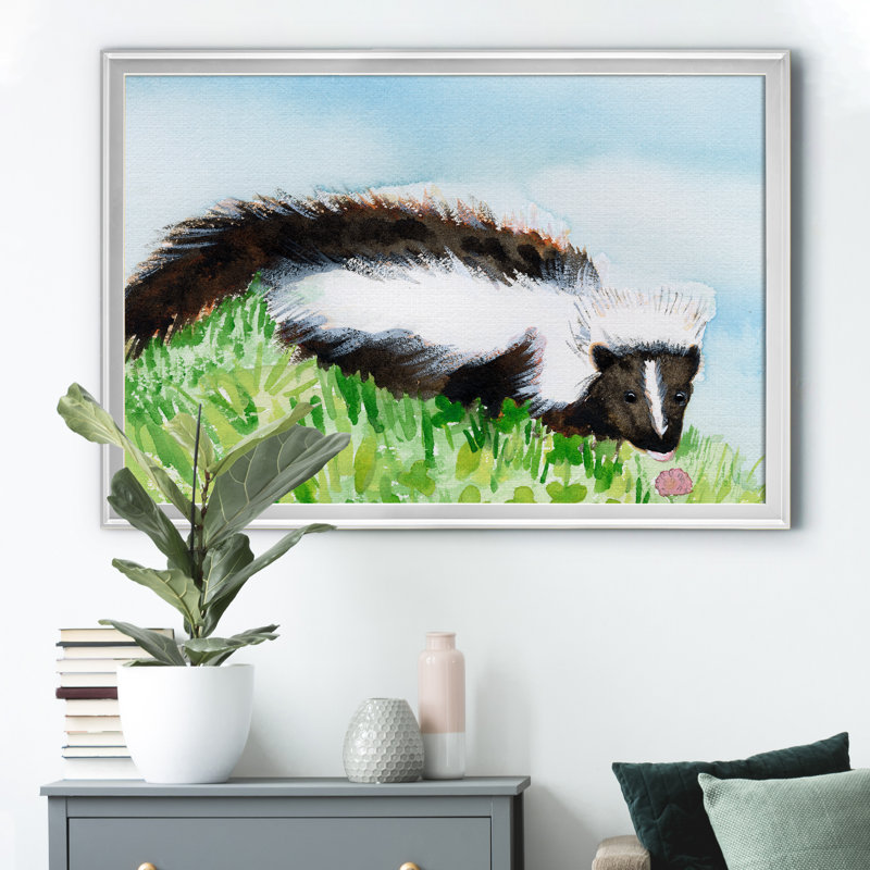 «Baby Spring Animals VIII», impression sur toile encadrée, H 18,5 po x l 24,5 po x P 1,5 po, Argent