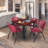Kee Square Breakroom Table Top, 4 M Stack Chairs-2007604525-1905558578-1905558583