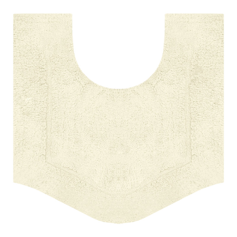 Morissette 100% Cotton Contour Mat 20"x20", Ivory