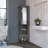 Concrete 3-Tier Shelf Bar Cabinet-556213054