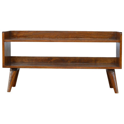 Comfortable Chestnut Nordic Storage Bench Modern Home Furniture Design