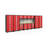 Bold Series 216-in W x 76.75-in H Steel Garage Storage System-32735596-32735592-32735594