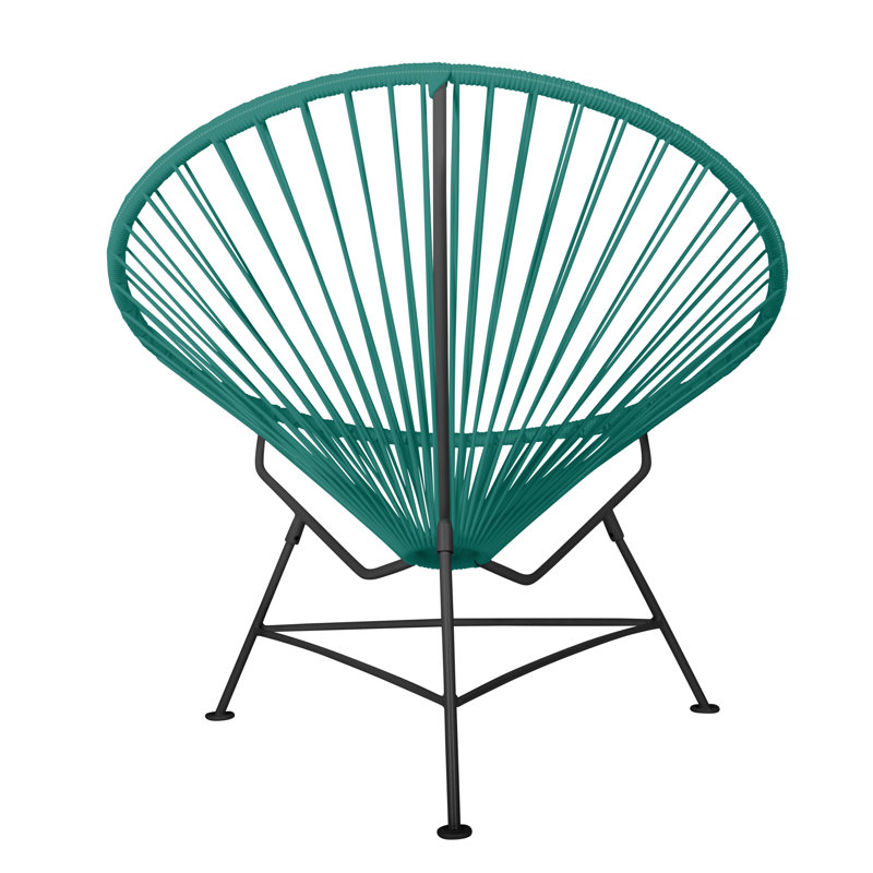 Innit Indoor Handmade Lounge Chair, Turquoise/Black