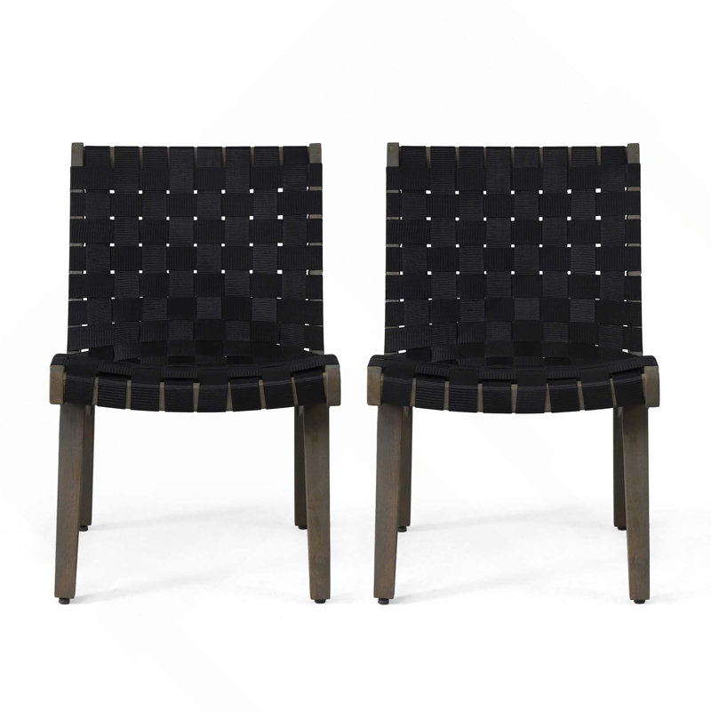 Chaises longues d'extérieur 2PCS, Black