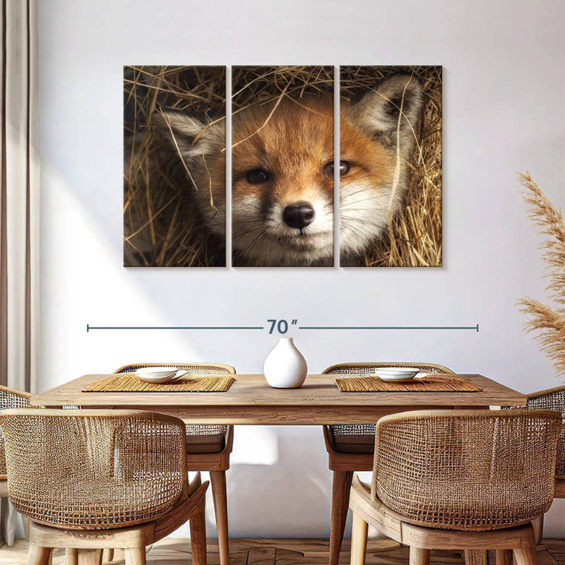 Peekaboo Fox, 36" H x 57" W