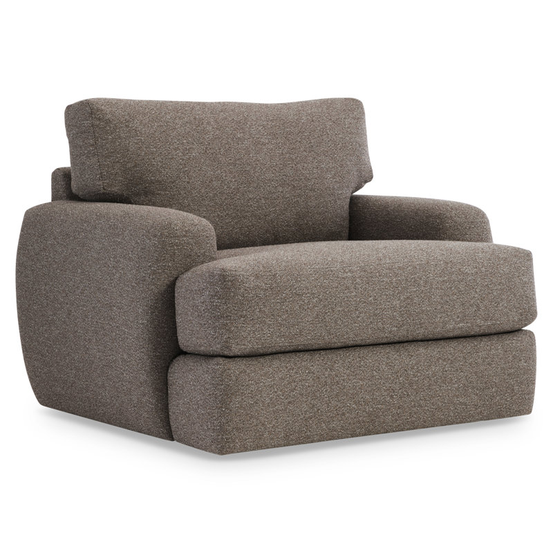 Plush Swivel Armchair