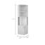 Armoire de coin Syrah avec deux portes, trois tablettes ouvertes et porte-bouteilles-771987157