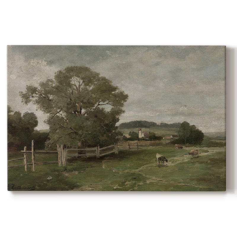Paysage rétro - CDLXIX, H 33 po x l 49 po x P 1,5 po, Toile tendue