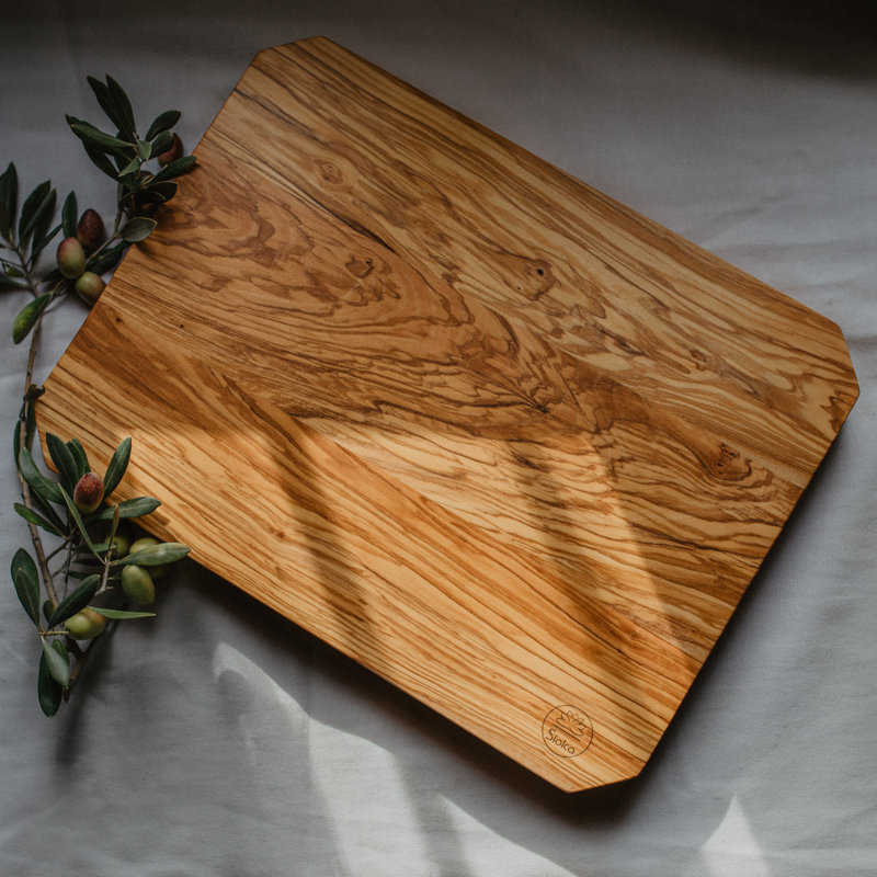 Kimbro Olive Wood Cooking Board Arguiano Model, 50cm L x 40cm W