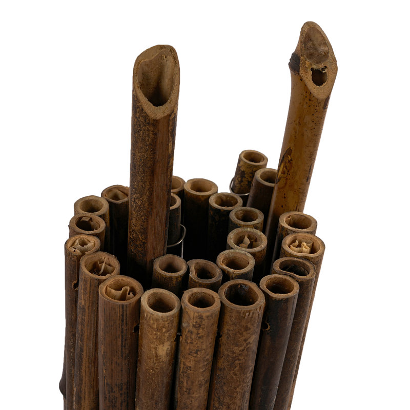 0.65ft * 2ft Natural Black Bamboo Border Edging