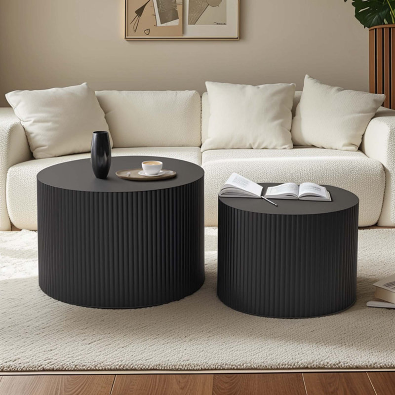 Ensemble de tables basses Wave Stripe