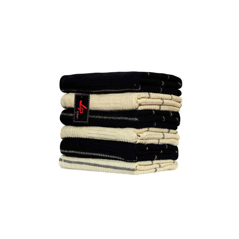 Cotton Stripe Jacquard Tea Towel Kitchen Towel