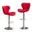 Ellston Upholstered Adjustable Swivel Barstools In Red, Set Of 2-1287251585