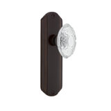 Deco Plate with Crystal Victorian Knob
