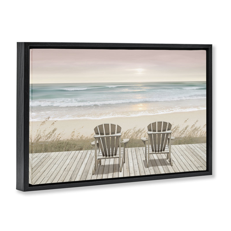 Cadre flottant à regarder le pastel au coucher du soleil, design par Amber Sterling, H 21 po x l 31 po